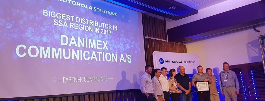 Danimex is Motorola Solution' Biggest Distributor in SSA region in 2017